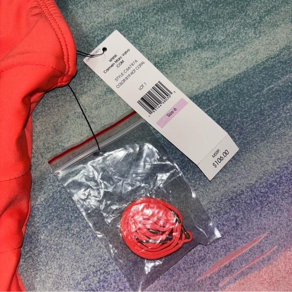 CARMEN MARC VALVO One-shoulder One Piece Swimsuit size 6 - Picture 6 of 6